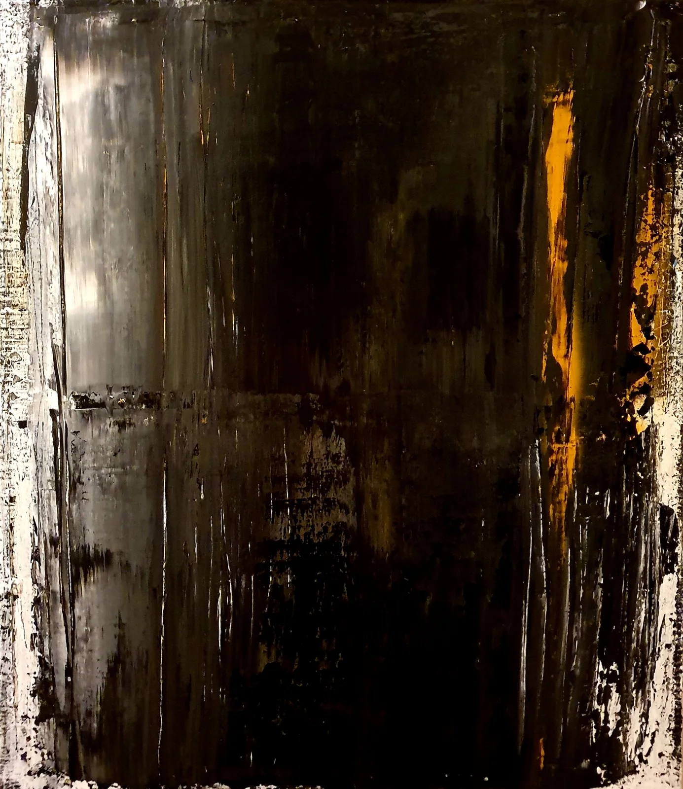 Akrylmålning A Conversation with Ashes av Tobias Staaf