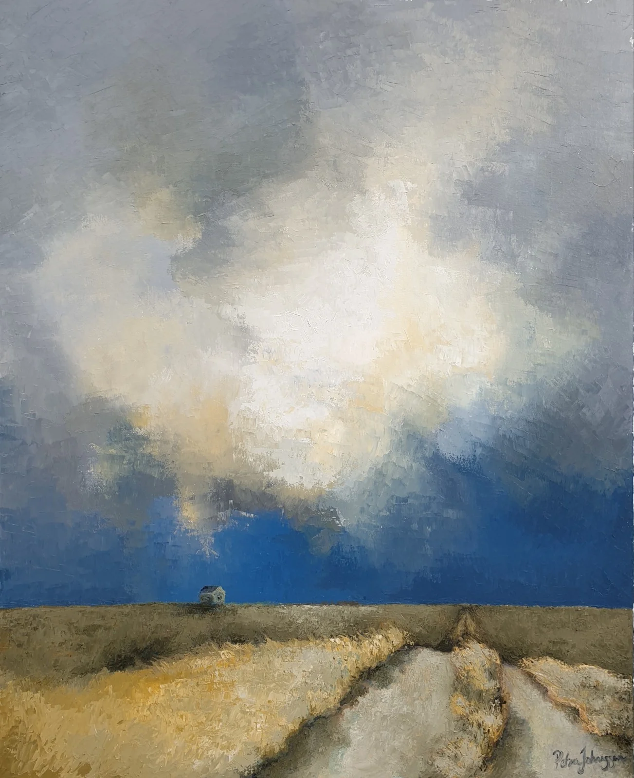 Oljemålning Landsbygd av Petra Johansson