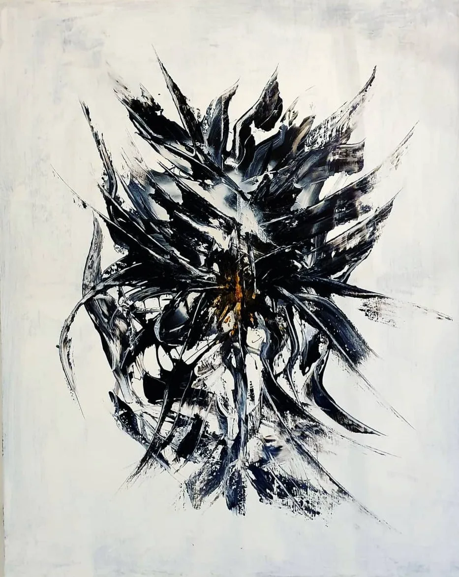 Akrylmålning Divine Intervention IV av Tobias Staaf