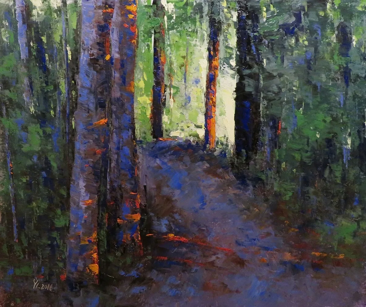 Oljemålning Kvällsljus av Yuanyuan Liu