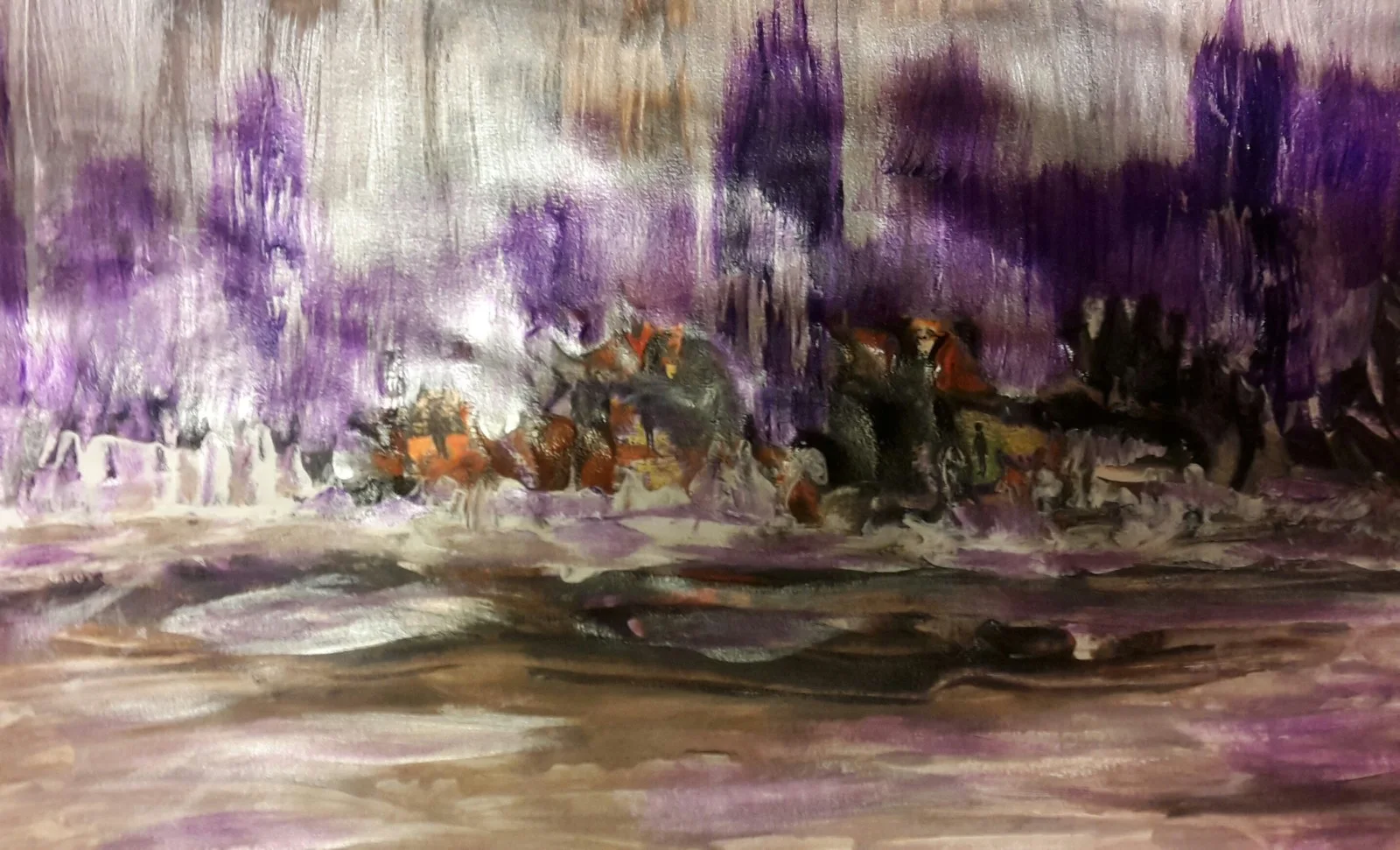 Akrylmålning Den nya världen av Ellinor Karlsson