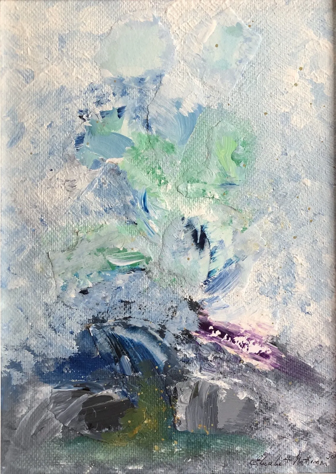 Akrylmålning Vårvind. Pris vid förfrågan. av Elisabet Mattiasson