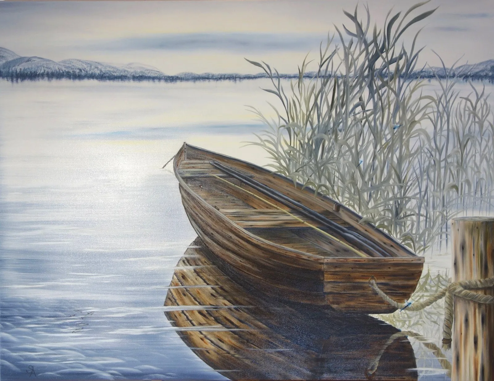 Oljemålning Peacefully av Susann Andersson