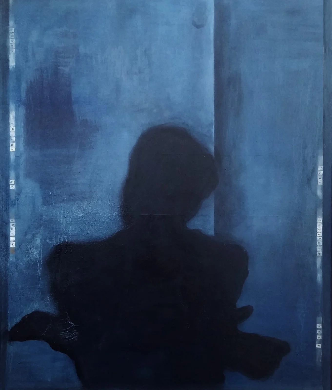 Oljemålning Sorry - Forgot My Shadow/Ursäkta - Glömde Min Skugga av Olle Gudbrand