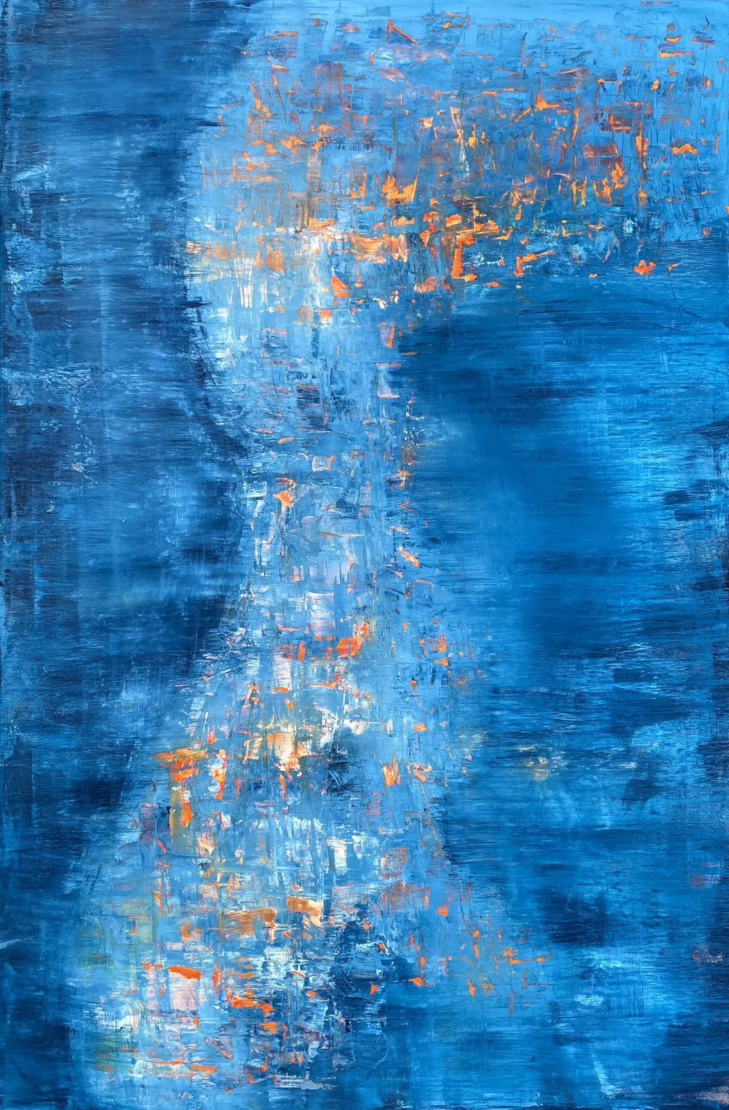 Akrylmålning Troja av Ulf Mellander