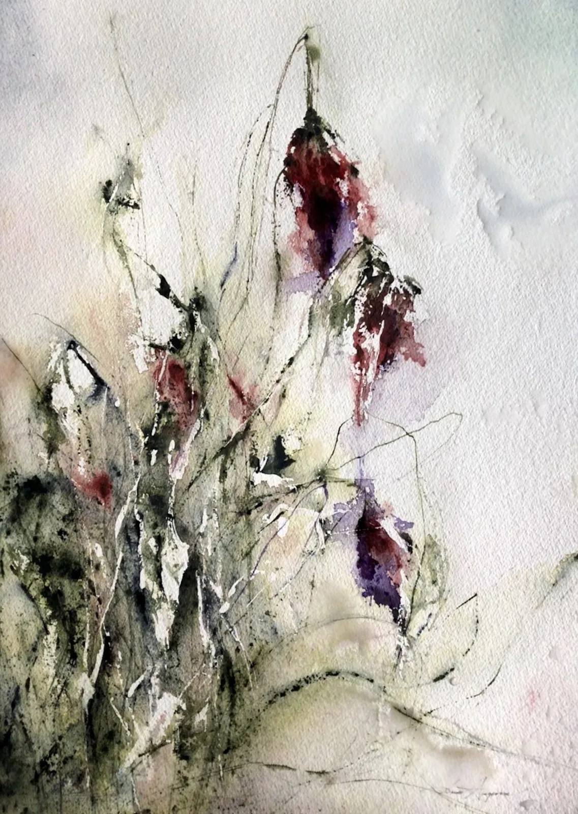 Akvarell Caresses of the wind av Dana Ingesson
