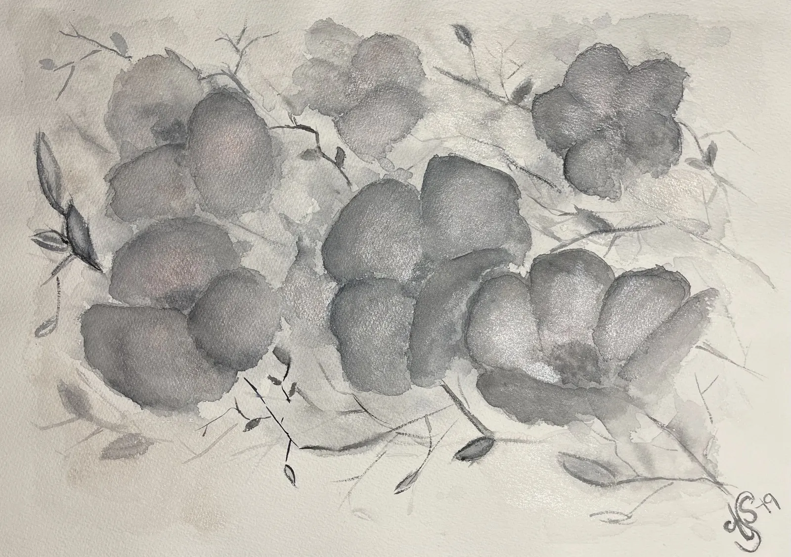 Akvarell Tranquility av Ann-Sofie Stjernkvist
