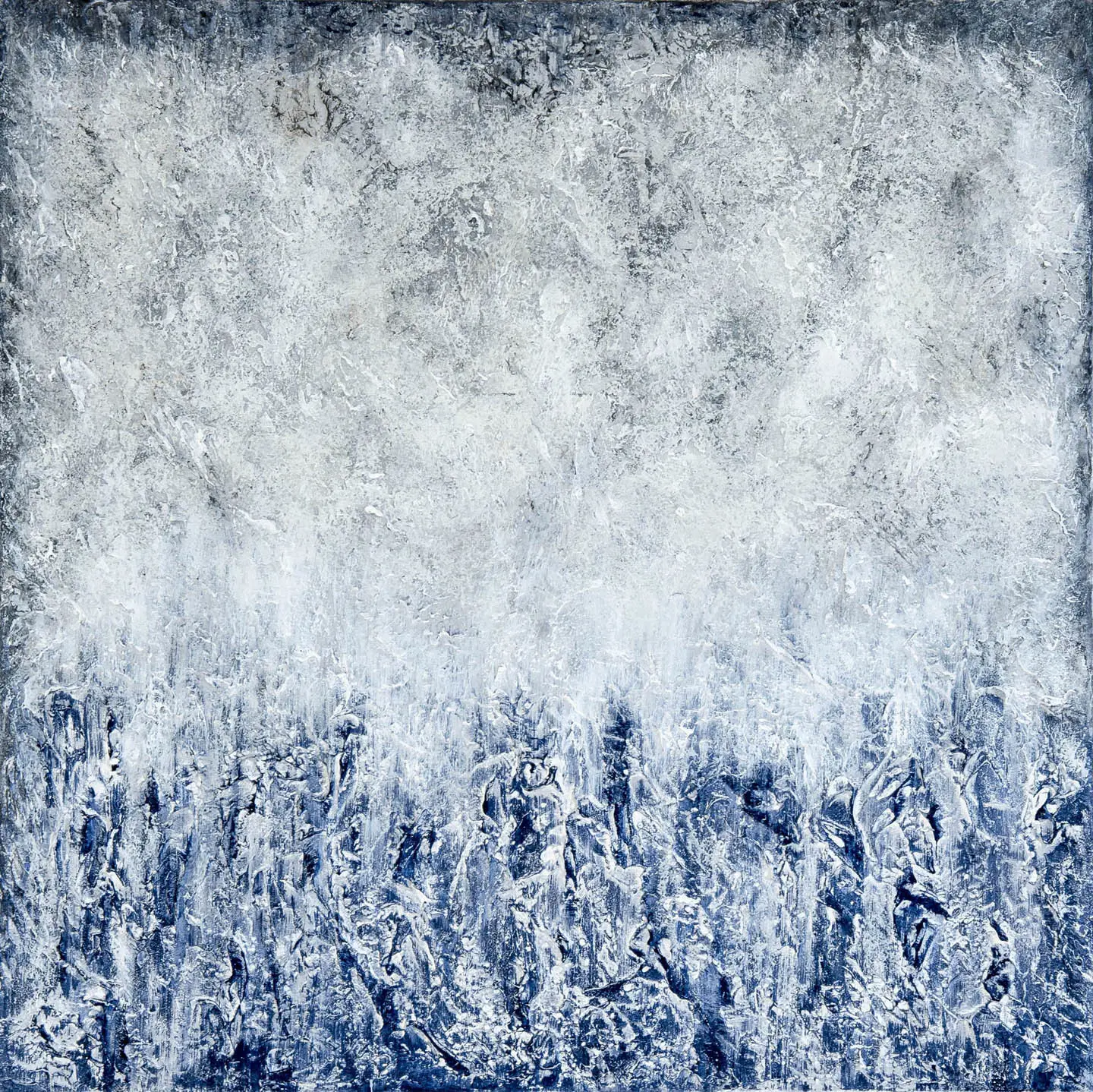 Akrylmålning Little blue av Lena Johnson