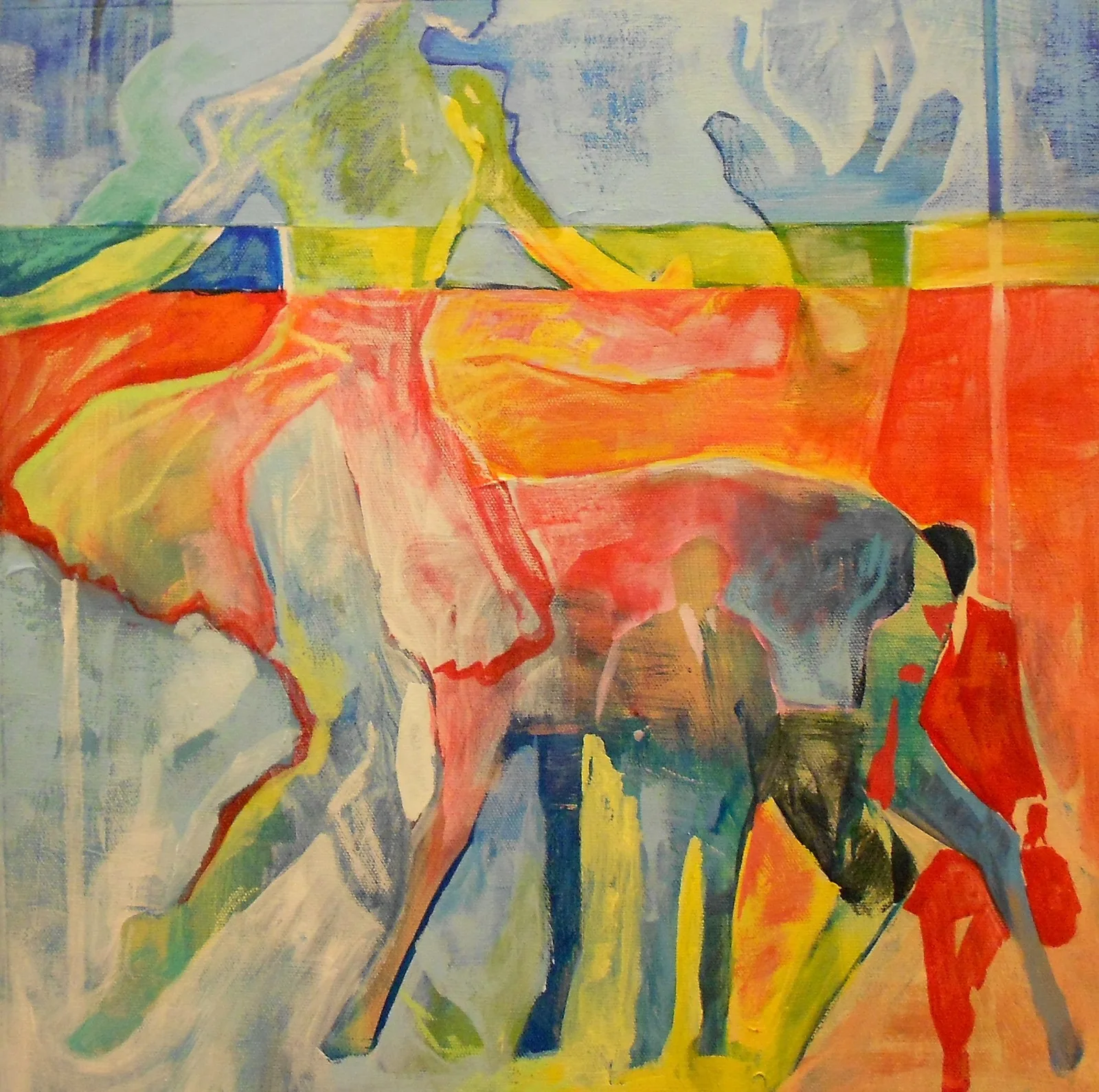 Akrylmålning What we do next av Daniel Vandinja