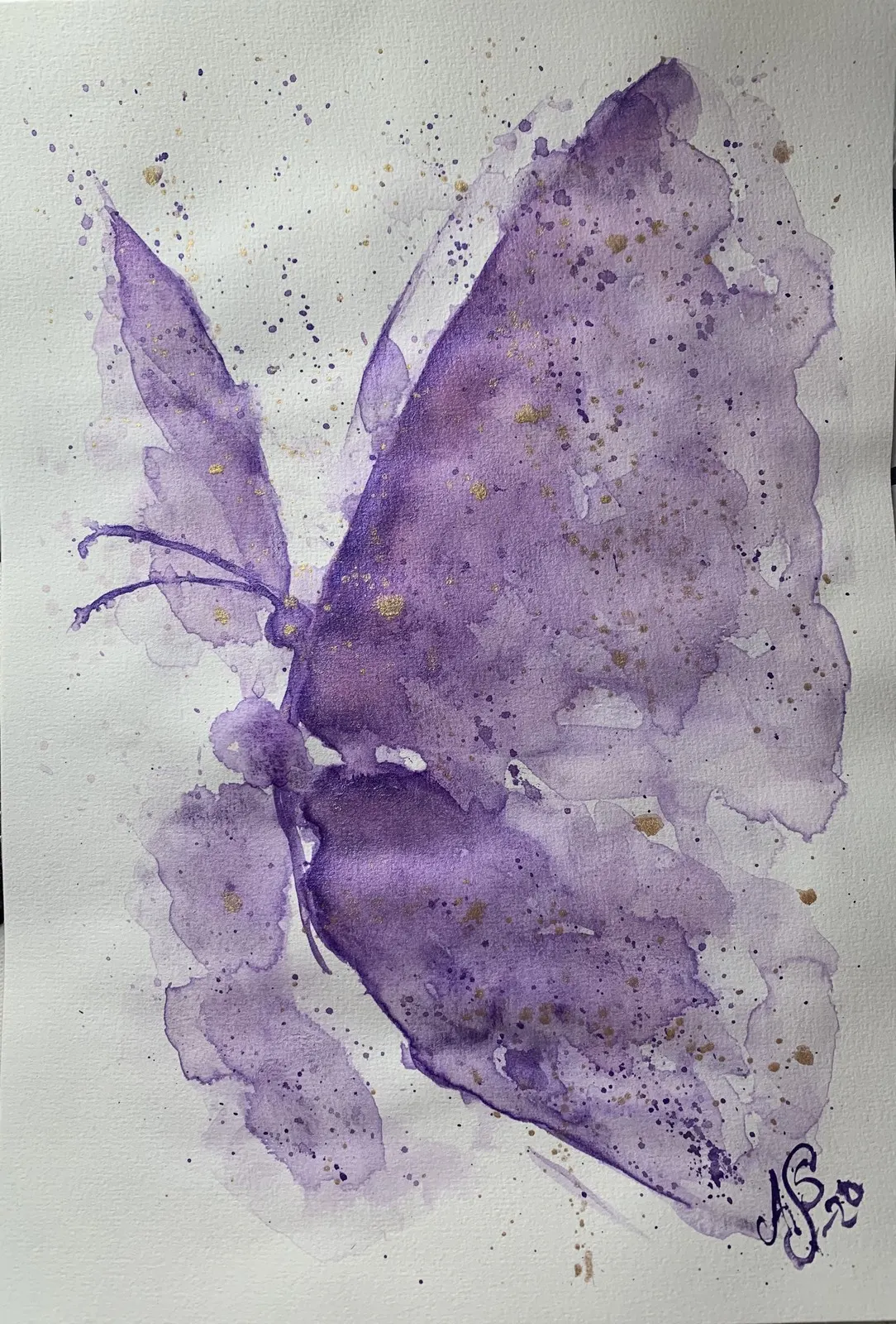 Akvarell Purple av Ann-Sofie Stjernkvist