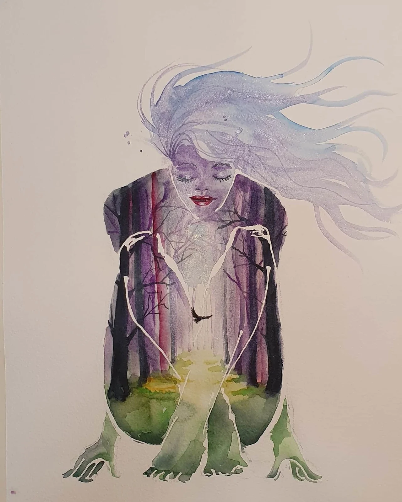 Akvarell Balance av Mia Älegård