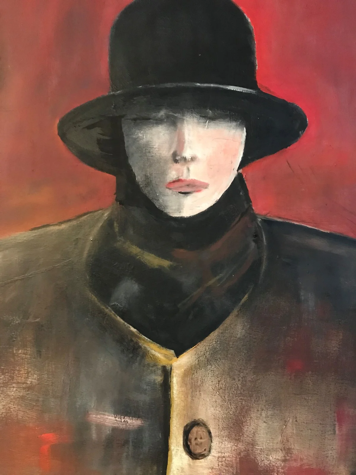 Oljemålning Höstmode av Lena Johansson