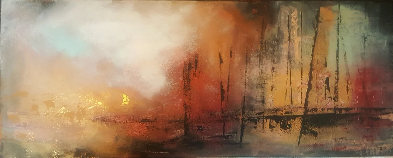 Akrylmålning Färgprakt av Jonna Löfdahl