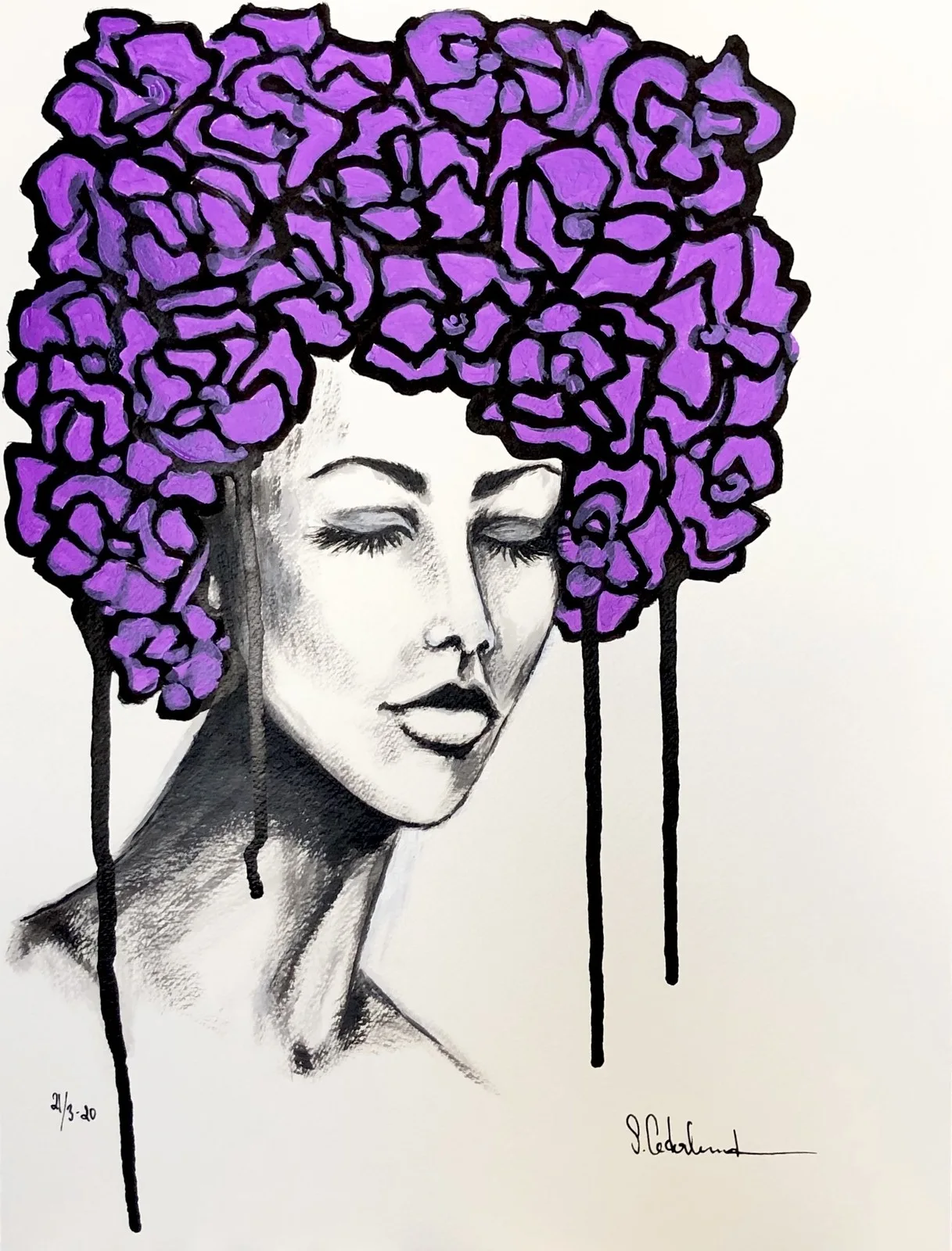 Akrylmålning av Susanne Cederlund