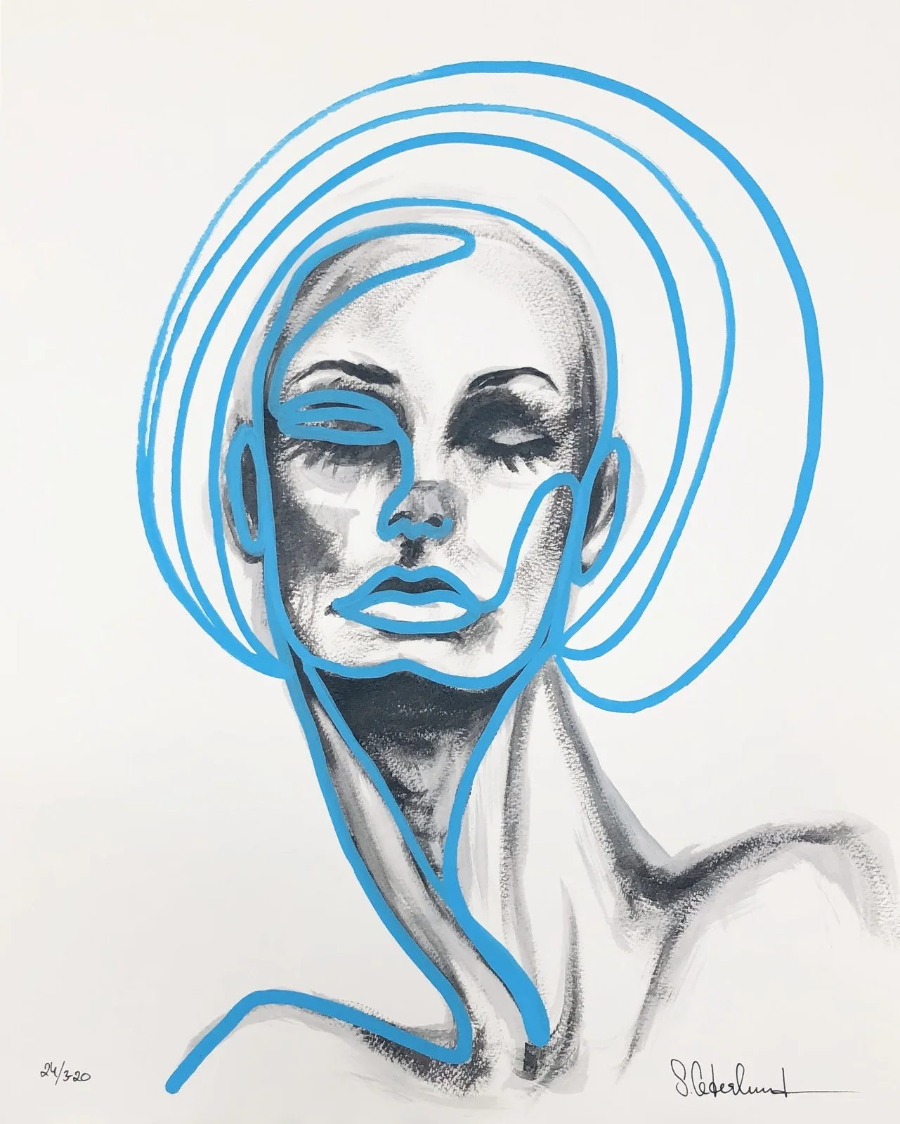 Akrylmålning Serenity av Susanne Cederlund