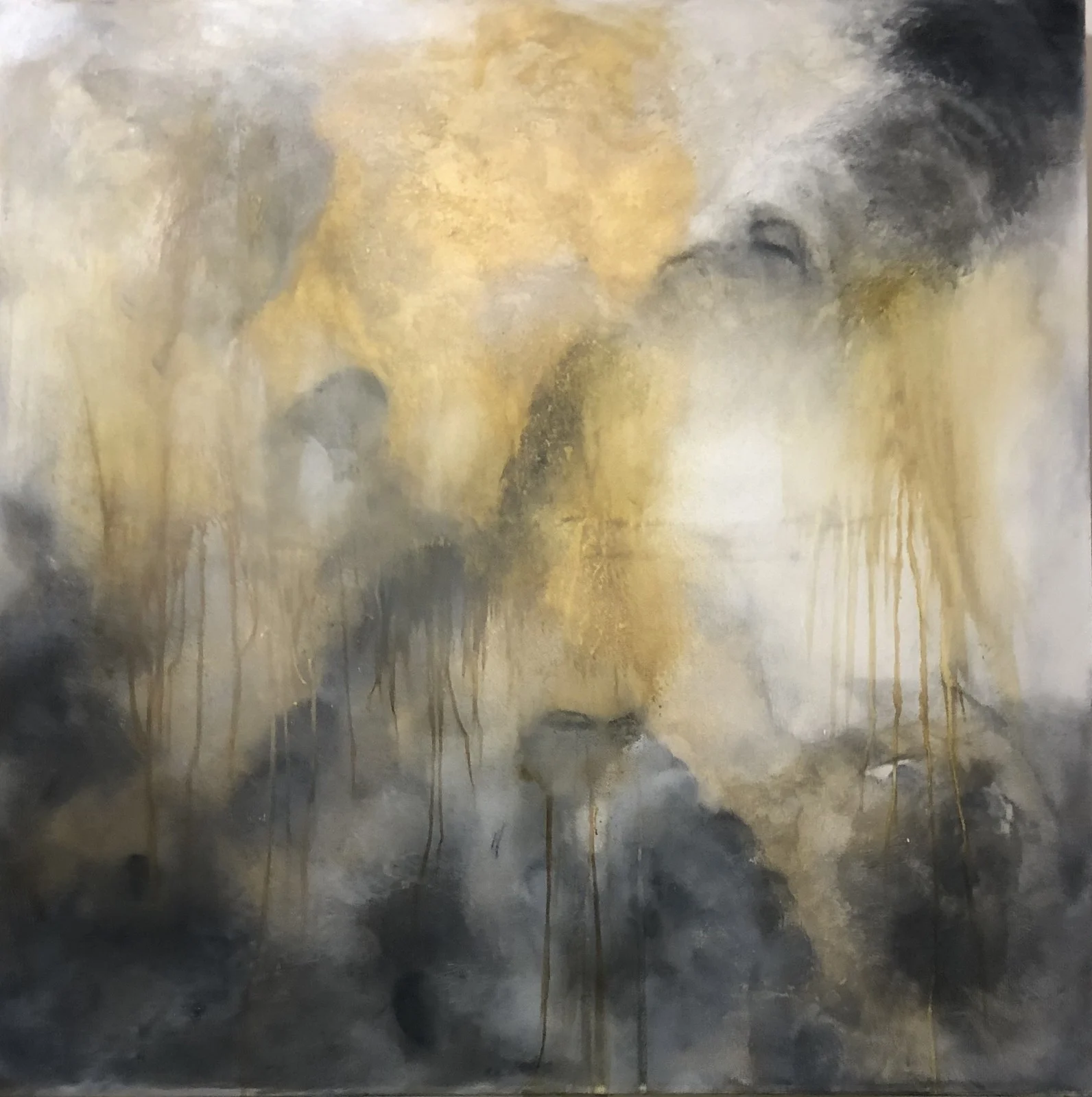 Akrylmålning Ärkeängeln för tröst av Britt Öhman Rautio