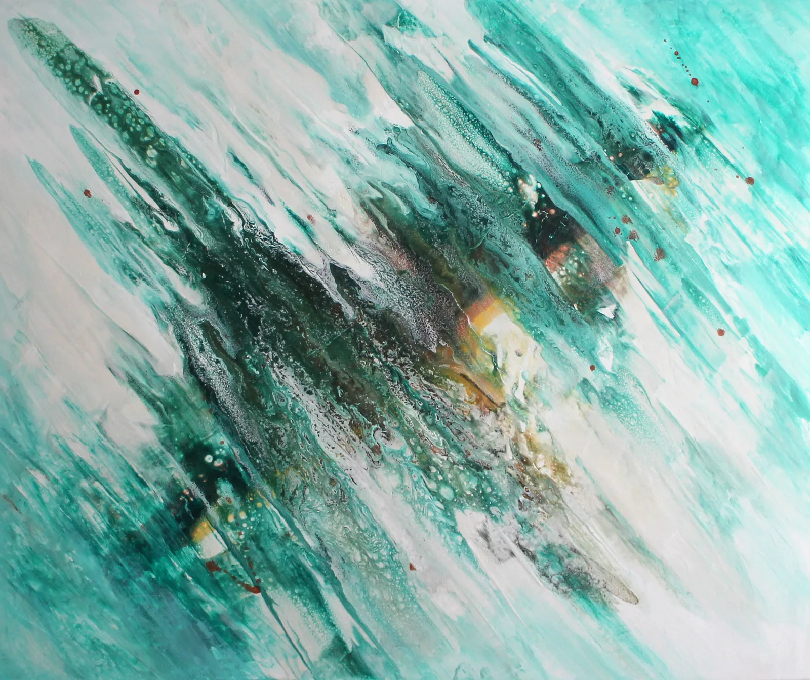 Akrylmålning Abstract 1 av Jenny Nielsen