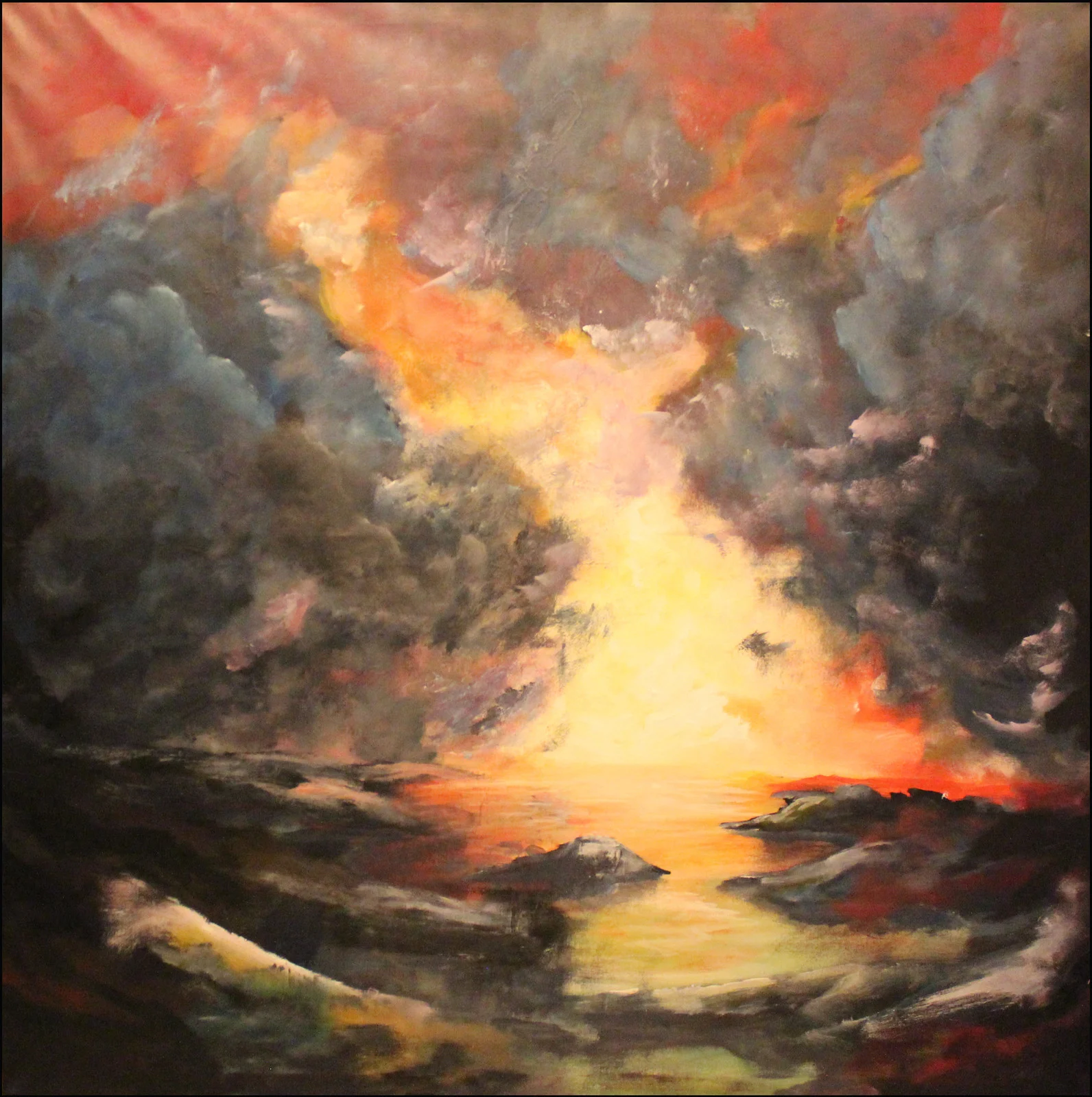 Akrylmålning Orcarido av John Eriksson