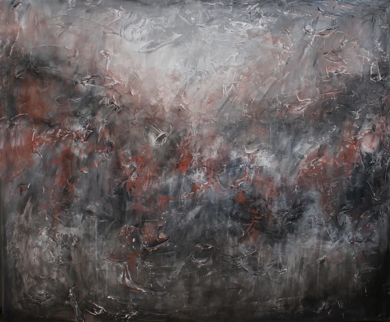 Akrylmålning Mountains no. 1 av Jenny Nielsen