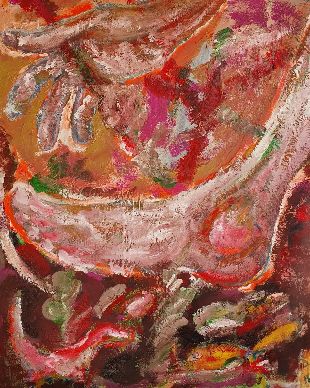 Oljemålning Så lunka vi så småningom/ So we plod home at last  (Ommålad) av Jens Flemister Åkesson