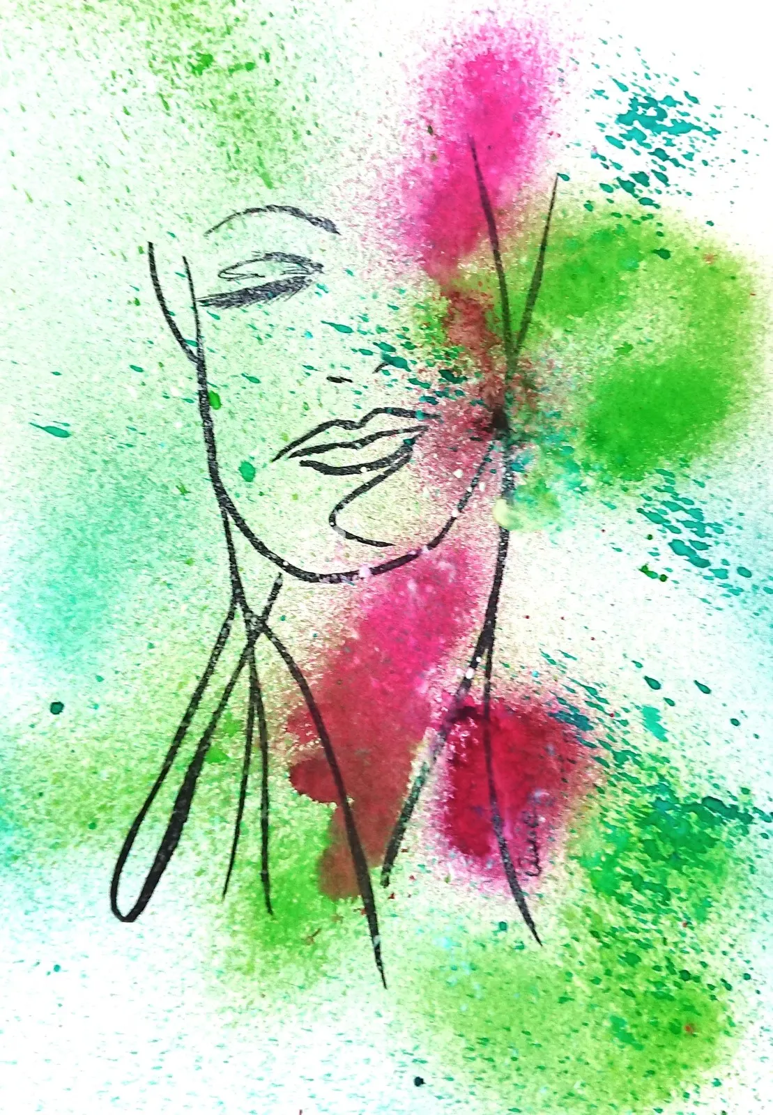 Colorful woman av Amie Norrman Söderman