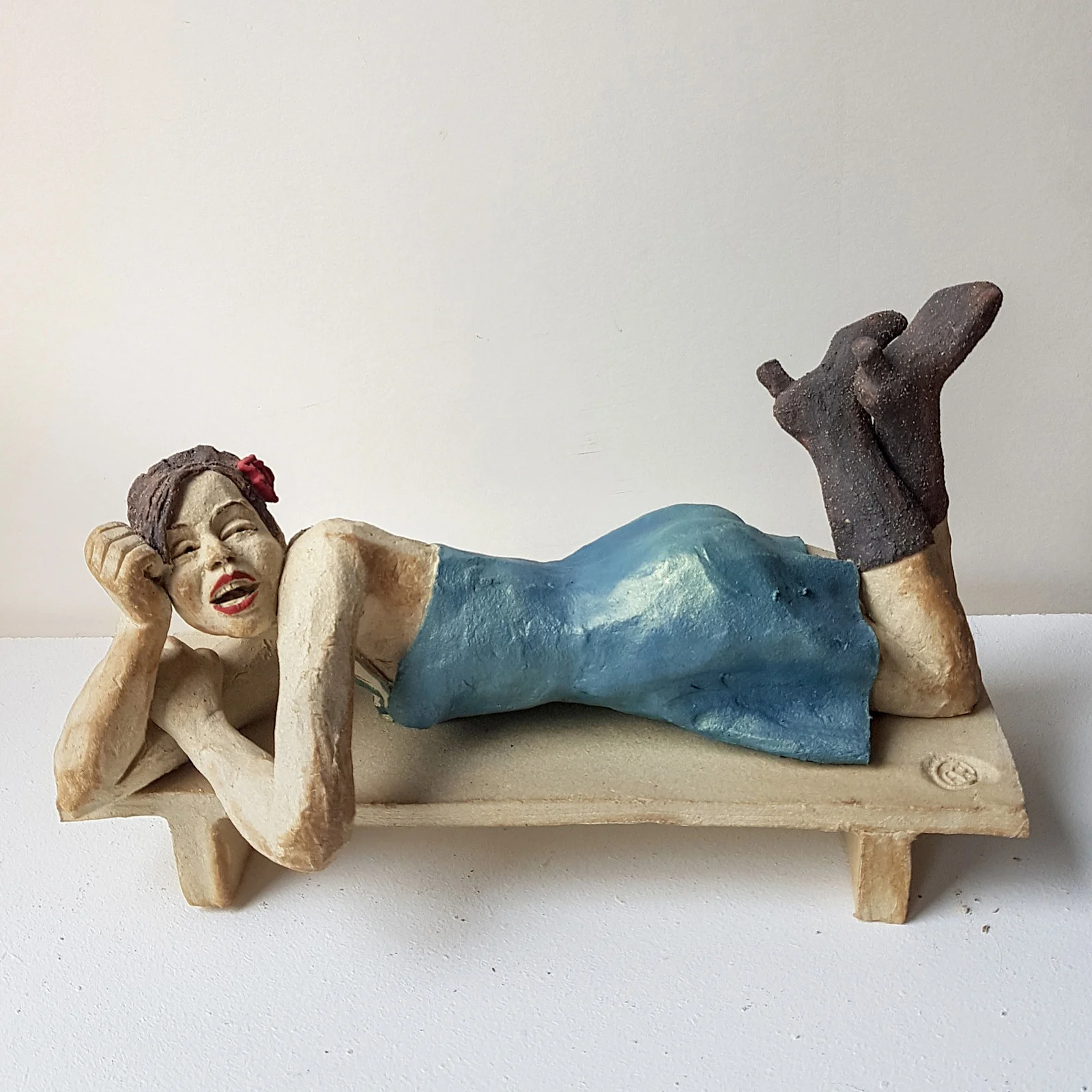 Skulptur Varför göra idag vad man kan skjuta upp till imorgon? (Why do today what you can do tomorrow?) av Annika Rehn