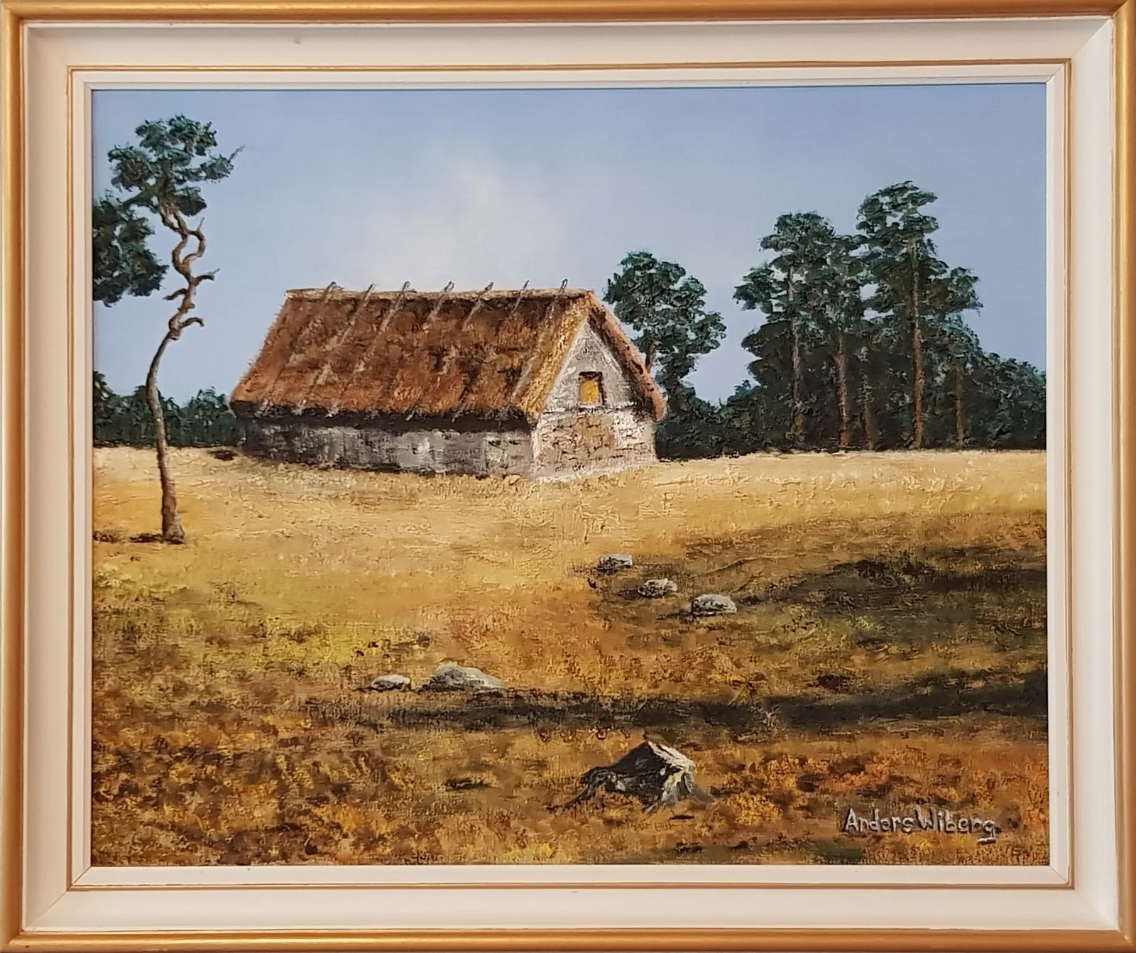 Oljemålning 1. Lambgift av Anders Wiberg