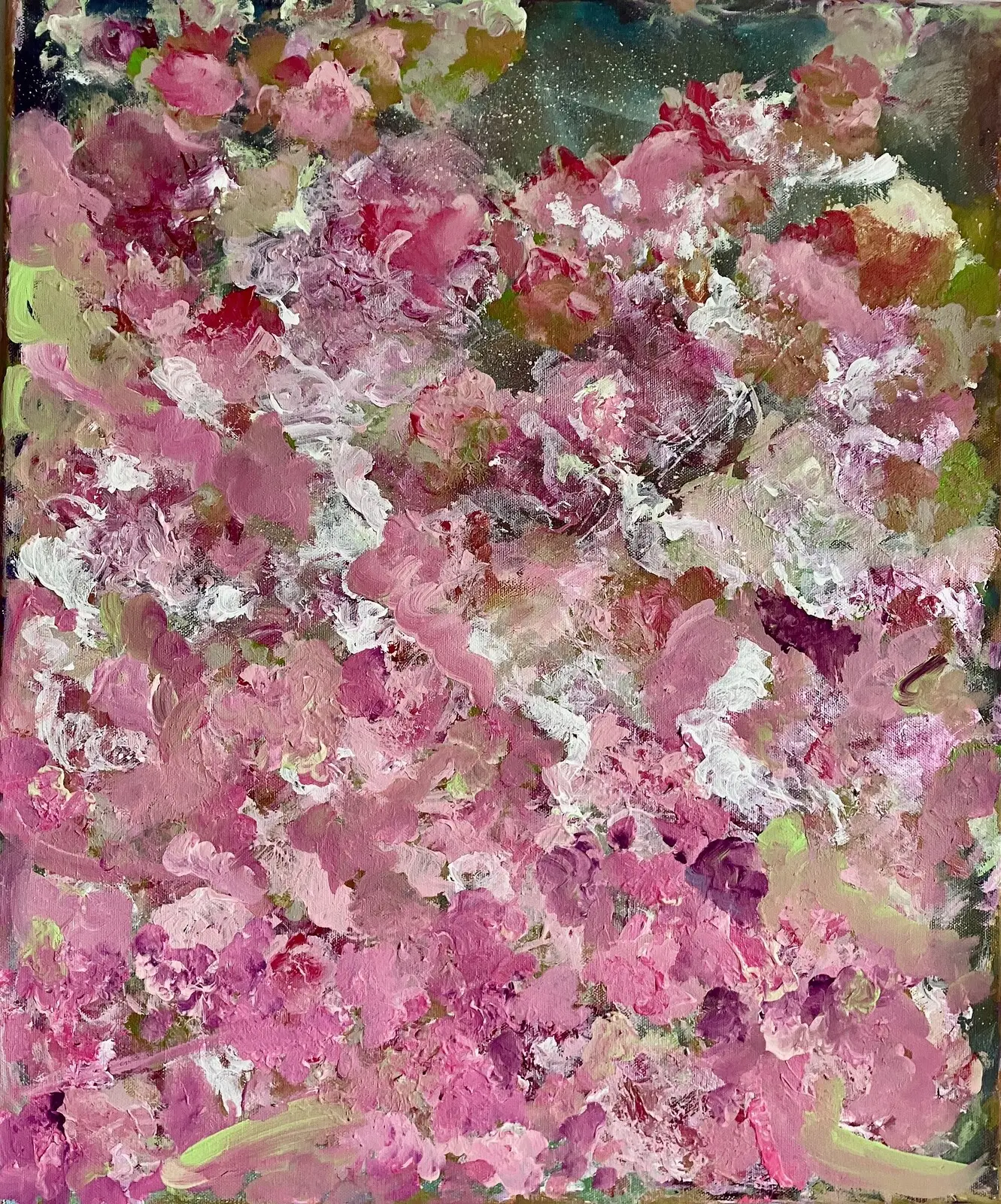 Akrylmålning Rosa drömmar av Anitas Art/Anita Nyberg