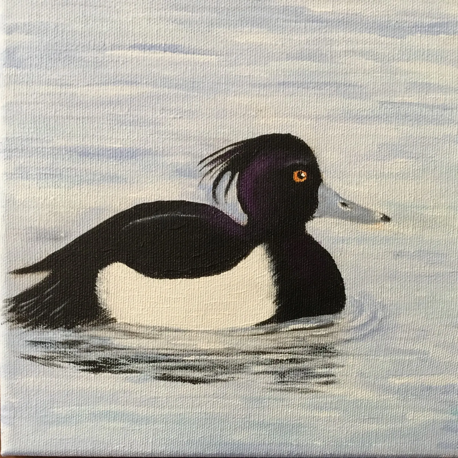 Akrylmålning Vigg 2 av Christina Sundman