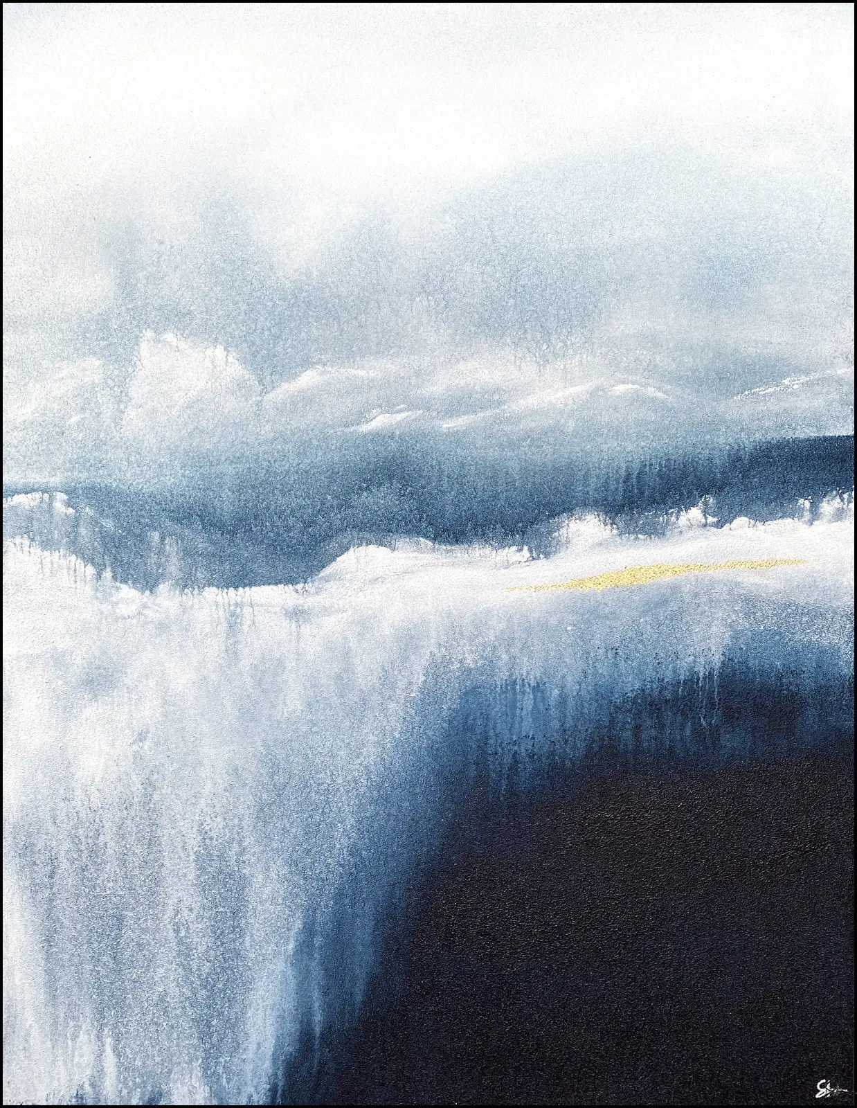 Akrylmålning No.200702, North av Stellan Fine Art