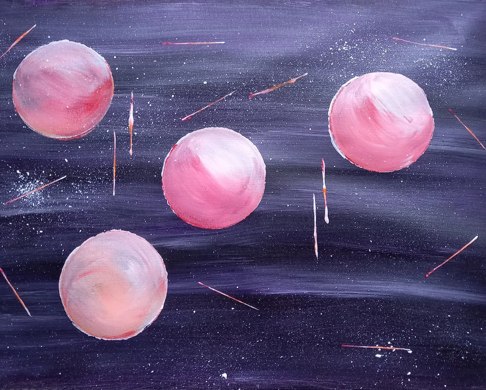 Akrylmålning Starlight av Ellinor Karlsson