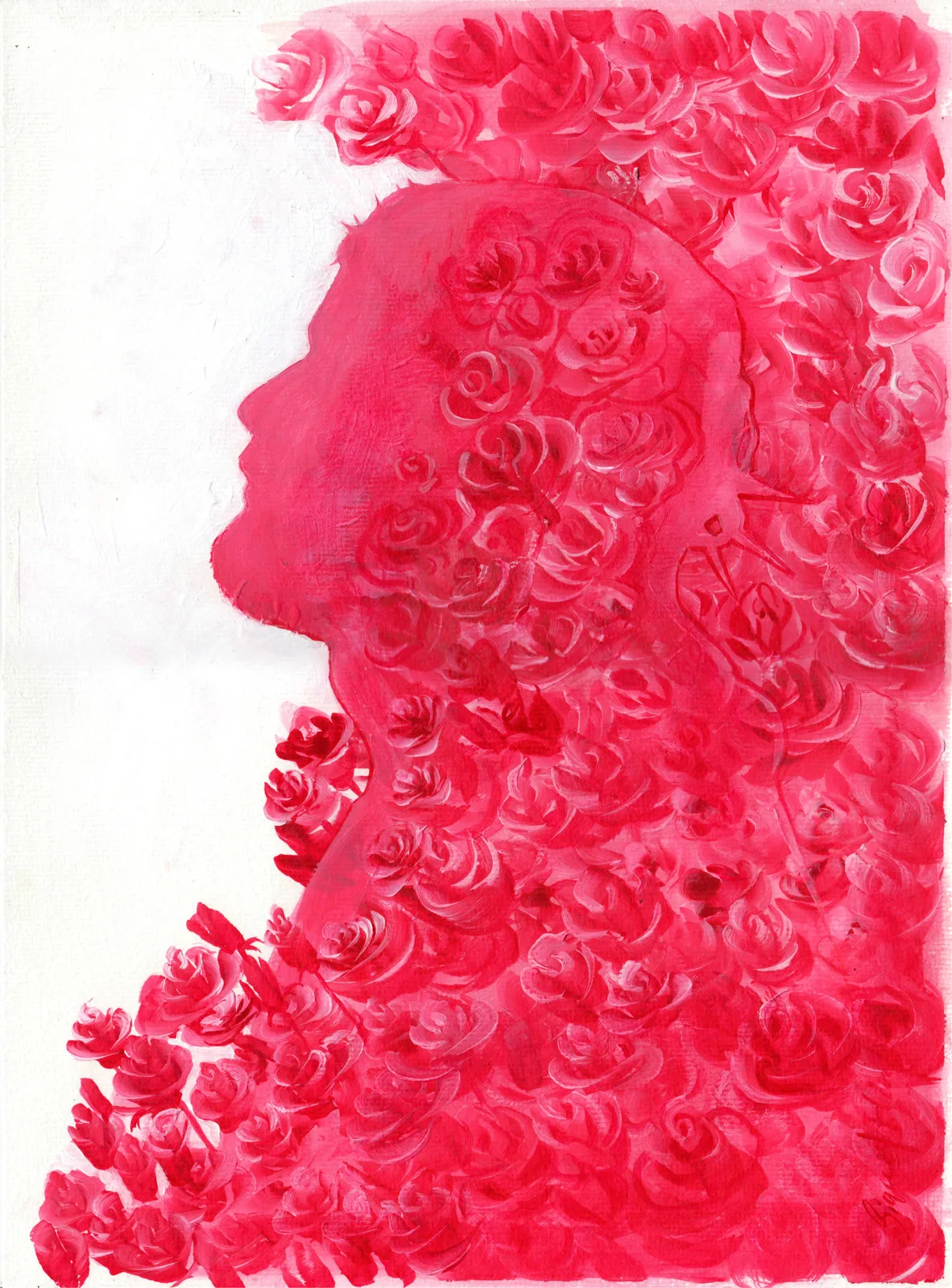 Akrylmålning Passion av Signe Flink