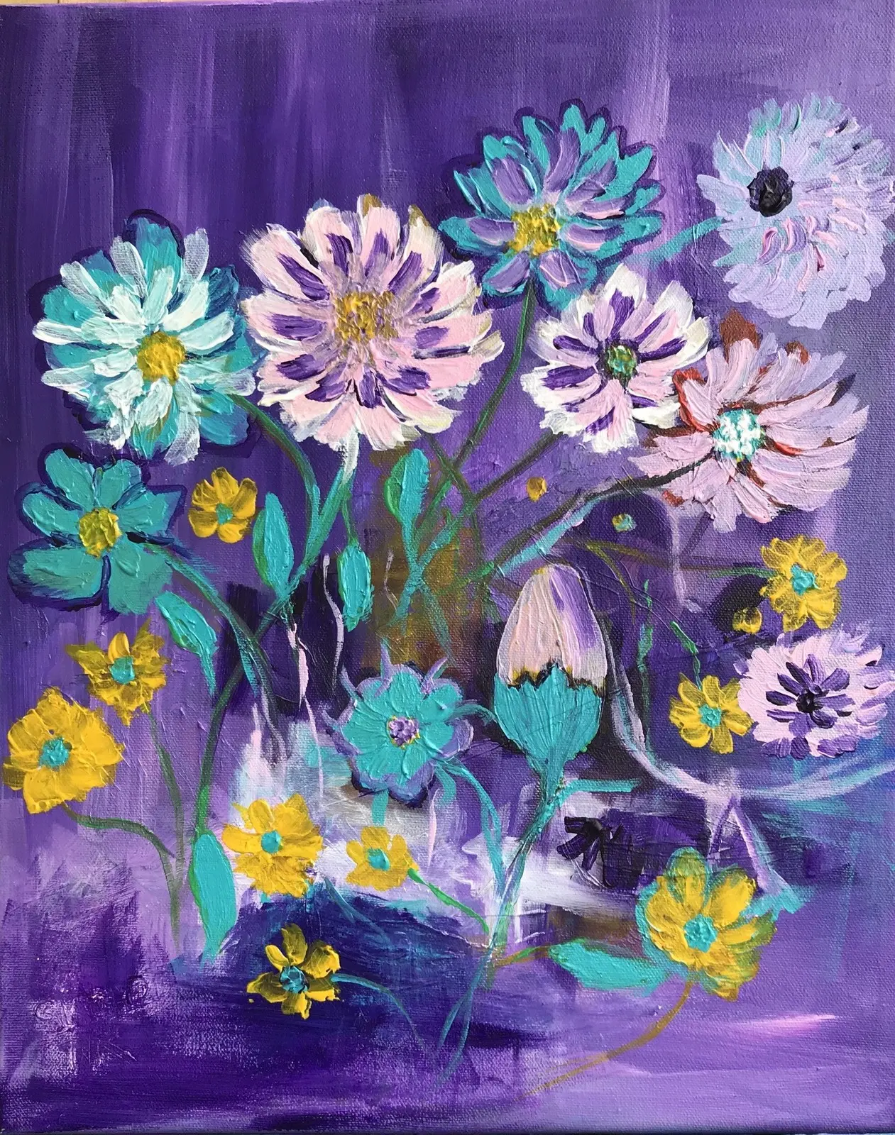 Akrylmålning Passion of Spring,3 NOT Available to buy av Simret Nebrin Rylander