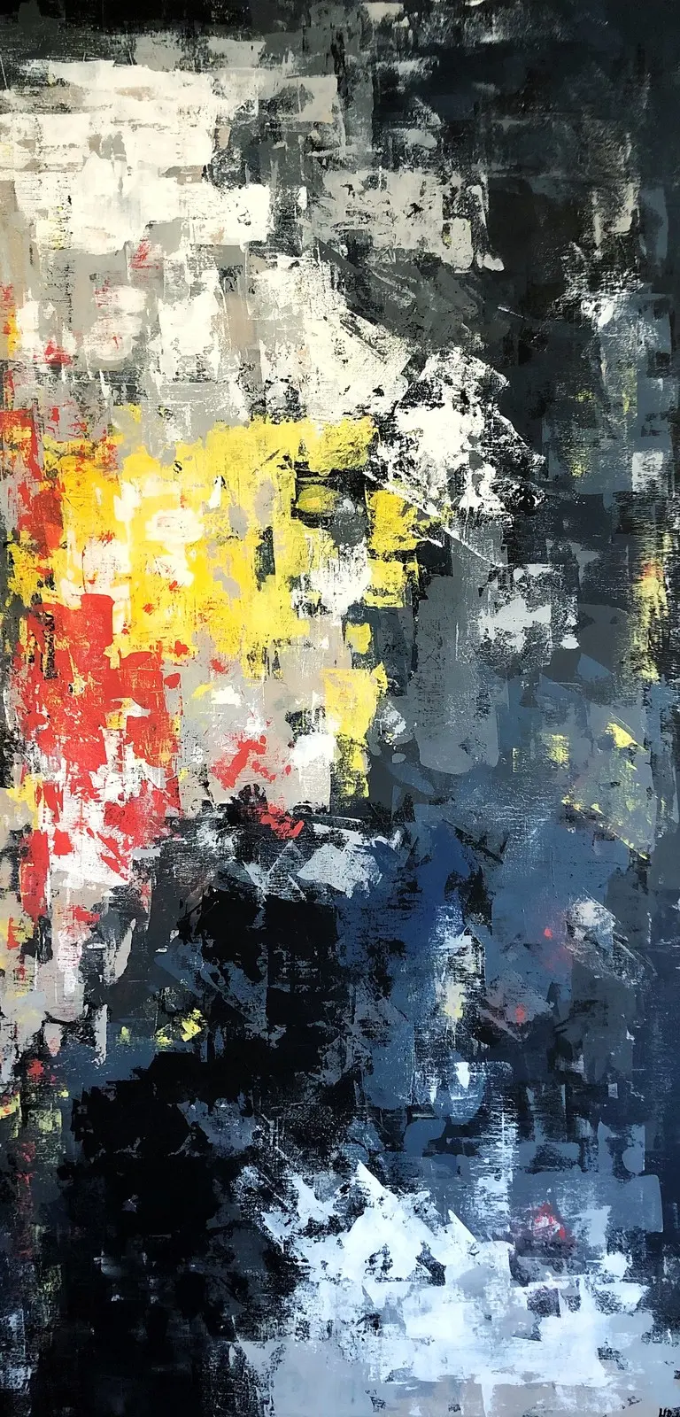 Akrylmålning Orange av Helena Christensen