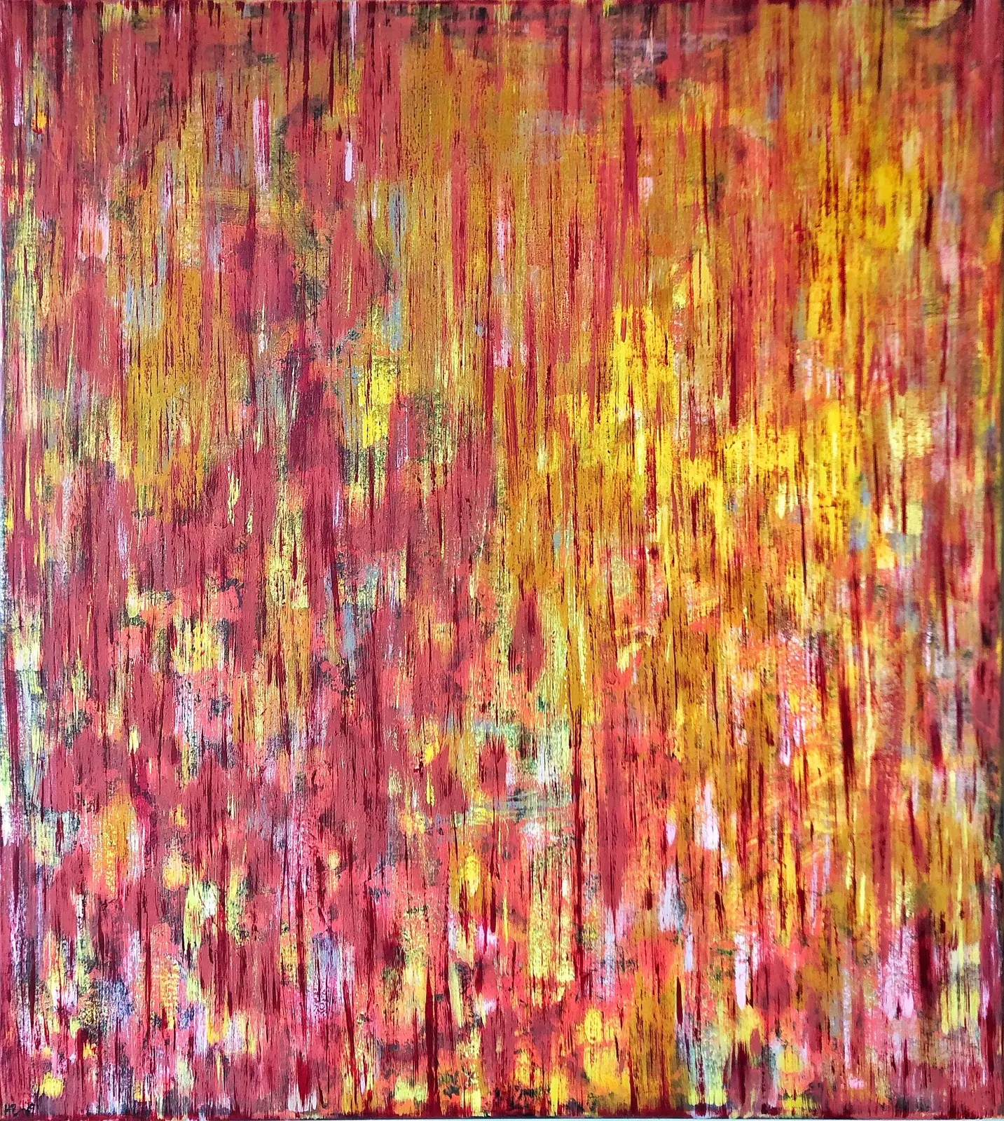 Akrylmålning Turquoise av Helena Christensen