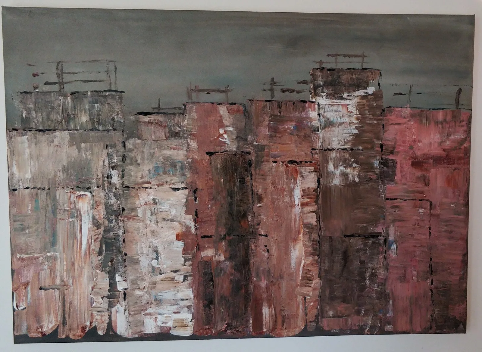 Oljemålning Il sofitto av Tanja Soldatic