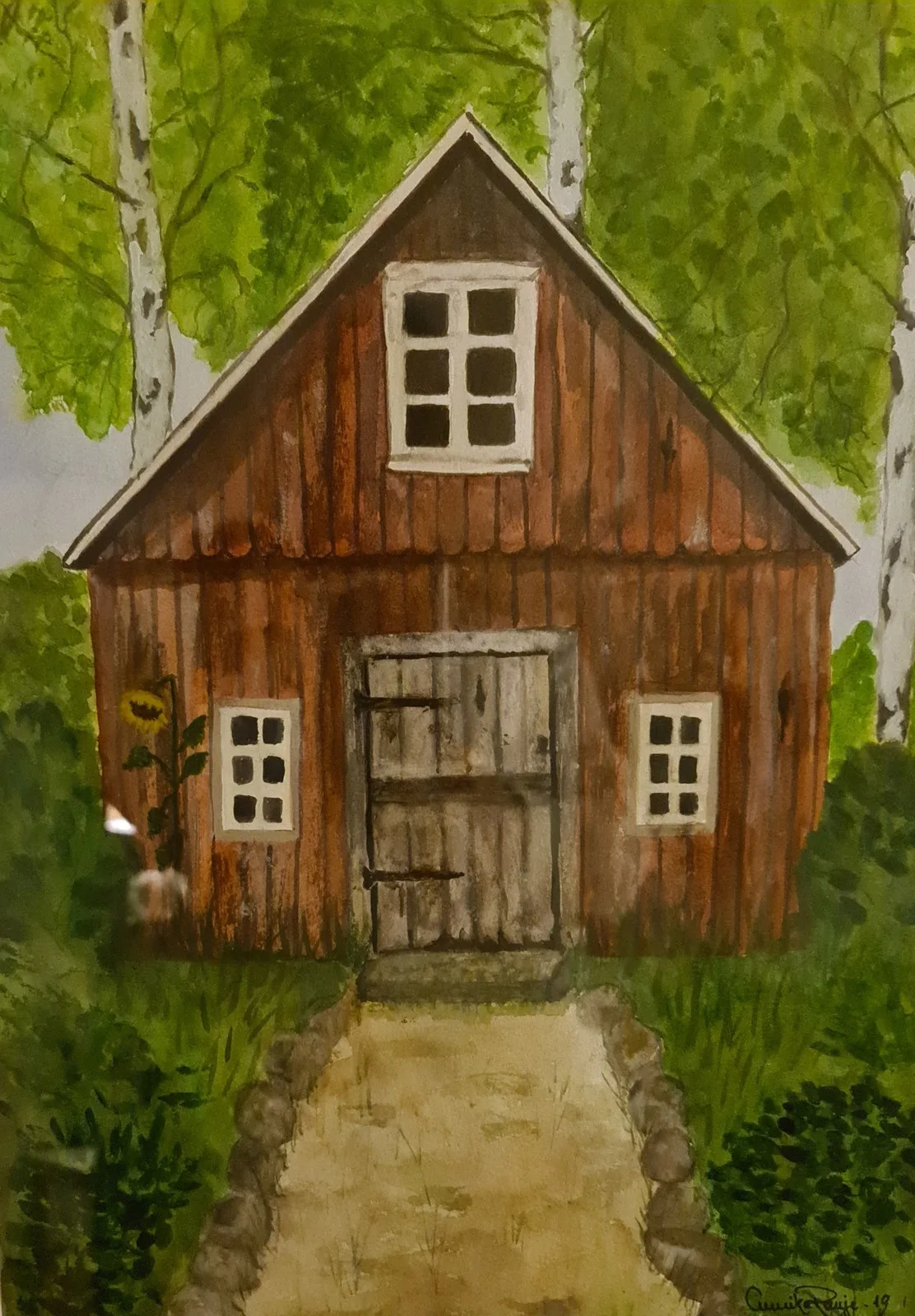 Akvarell Öde av Annika Ranje