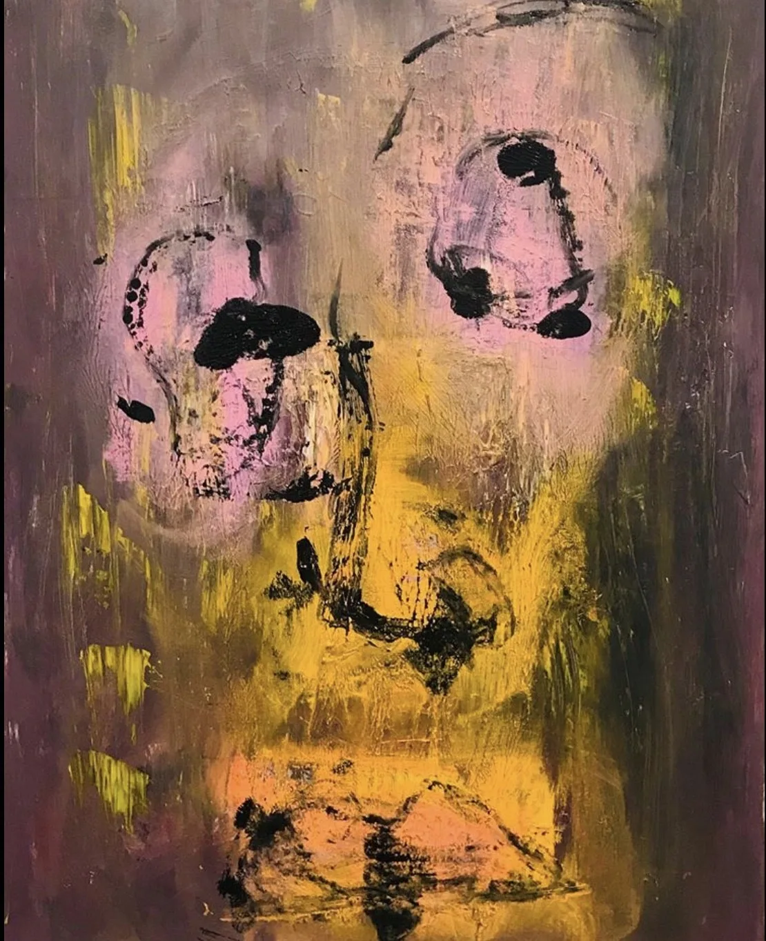 Akrylmålning When silence speaks No 1 av Silvana Jankovic