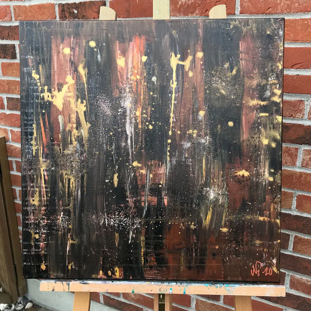 Akrylmålning av Nina Gitsér