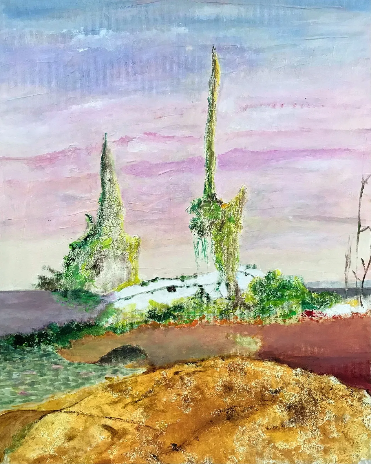 Akrylmålning Inversion av Anna Frenning