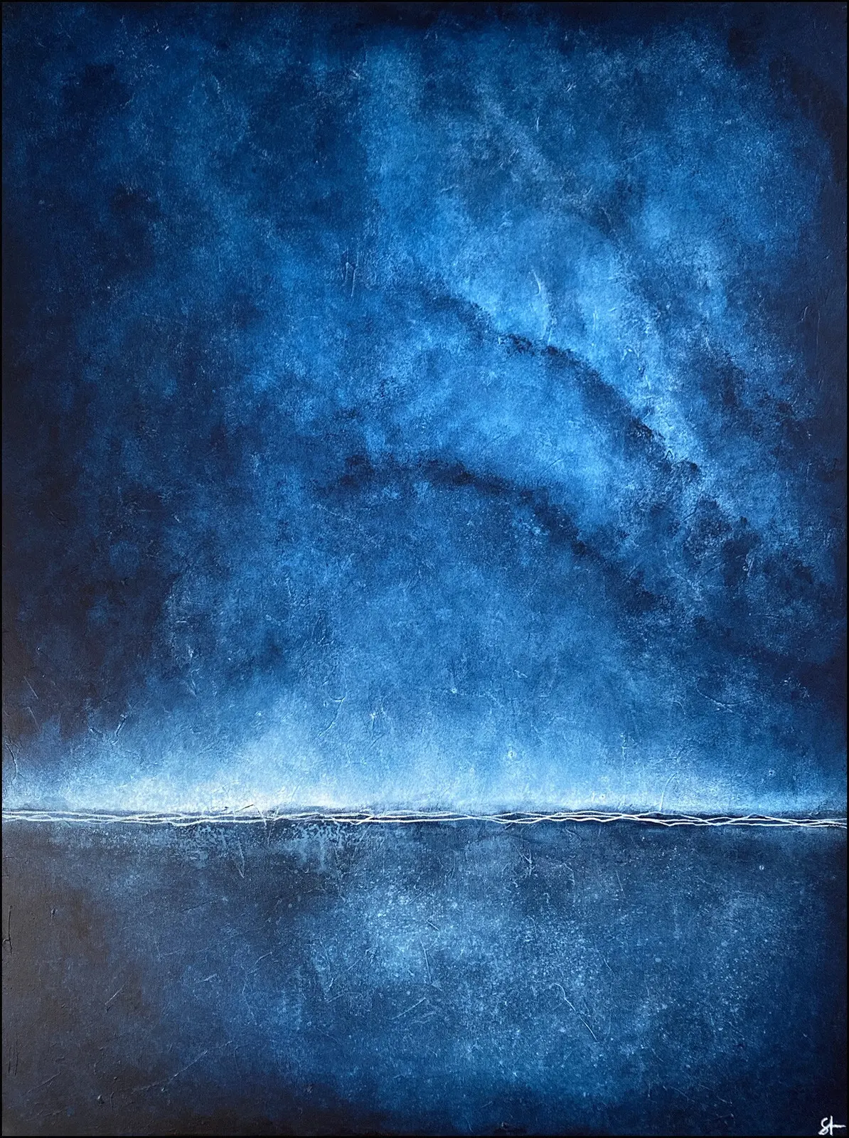 Akrylmålning No. 201003 Arcus Cloud Horizon av Stellan Fine Art