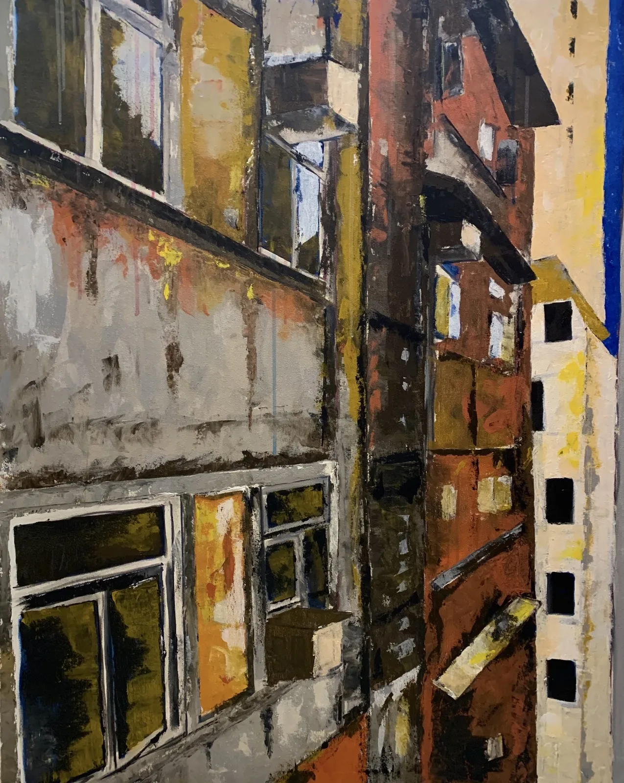 Akrylmålning Vägg av Fredrik Buxfeldt