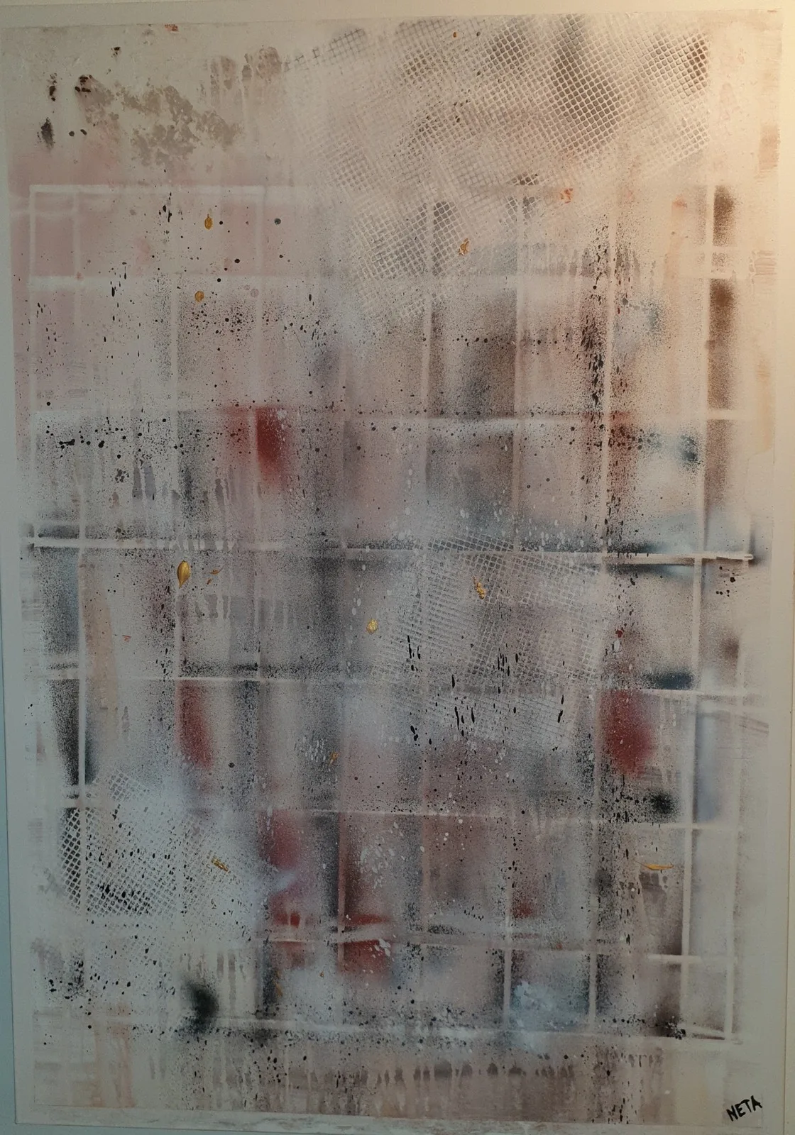 Akrylmålning Dimman av Agneta Nilsson