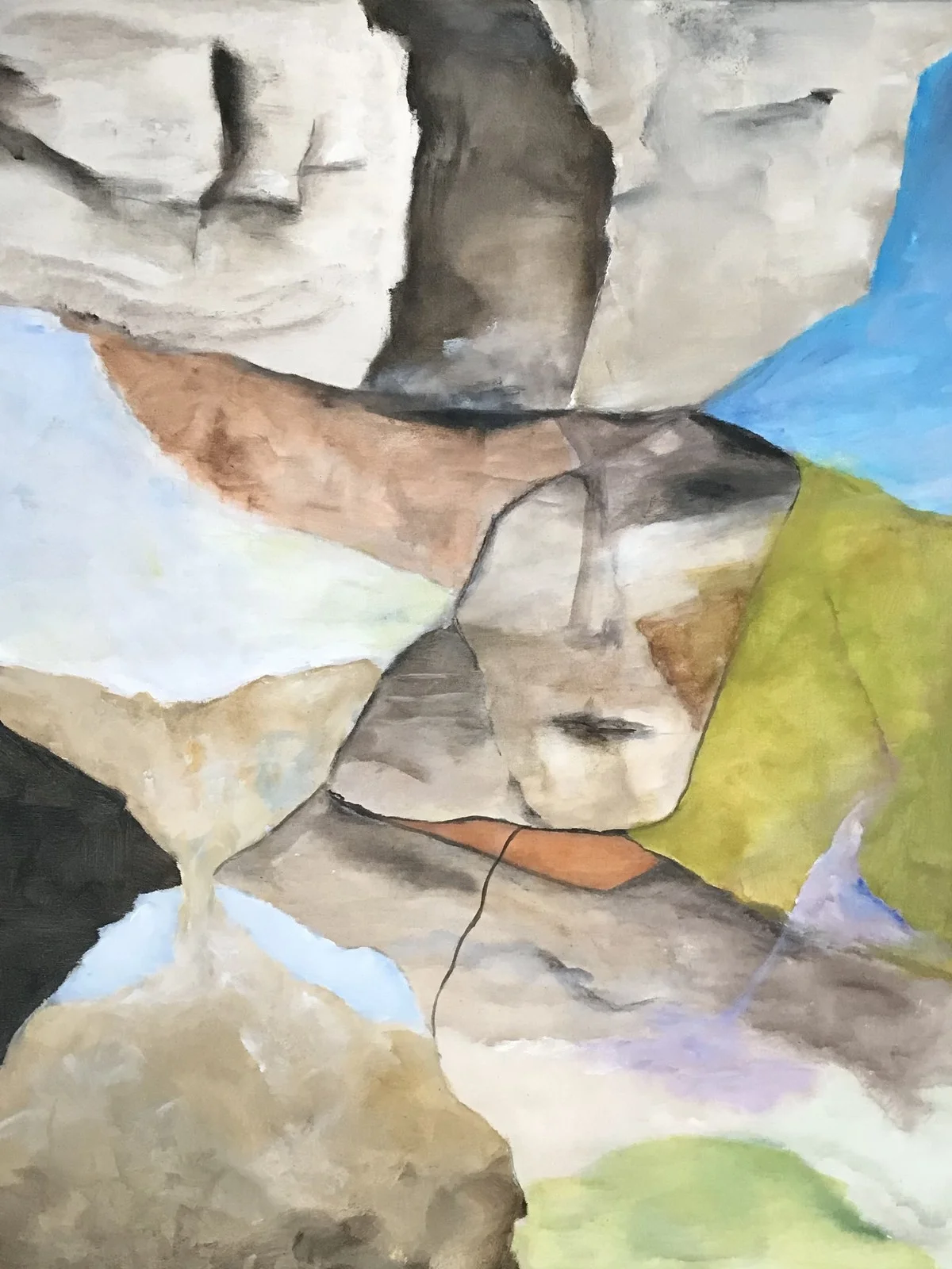 Akrylmålning Min tid av Bo Rydén