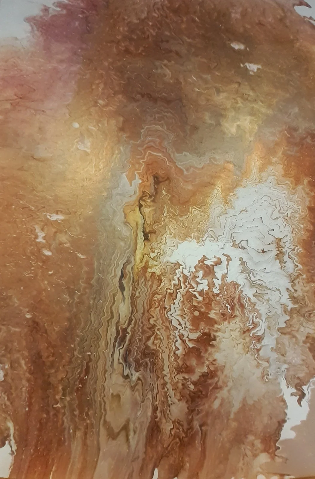 Akrylmålning Wood grain av Marianne Solon