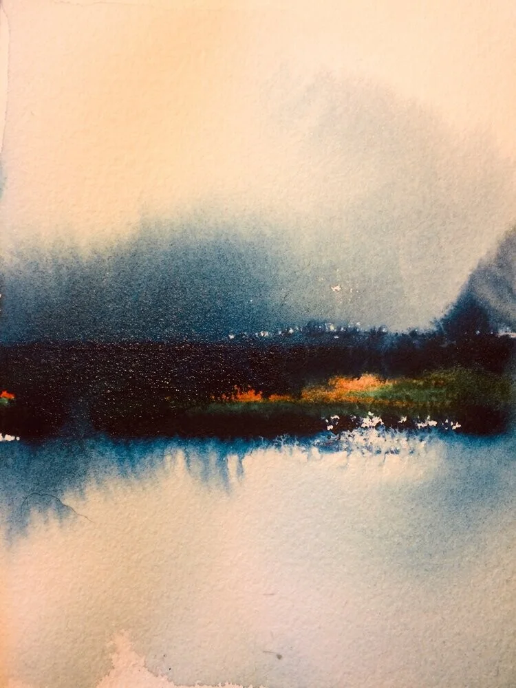 Akvarell Landscape av Helen Blästa