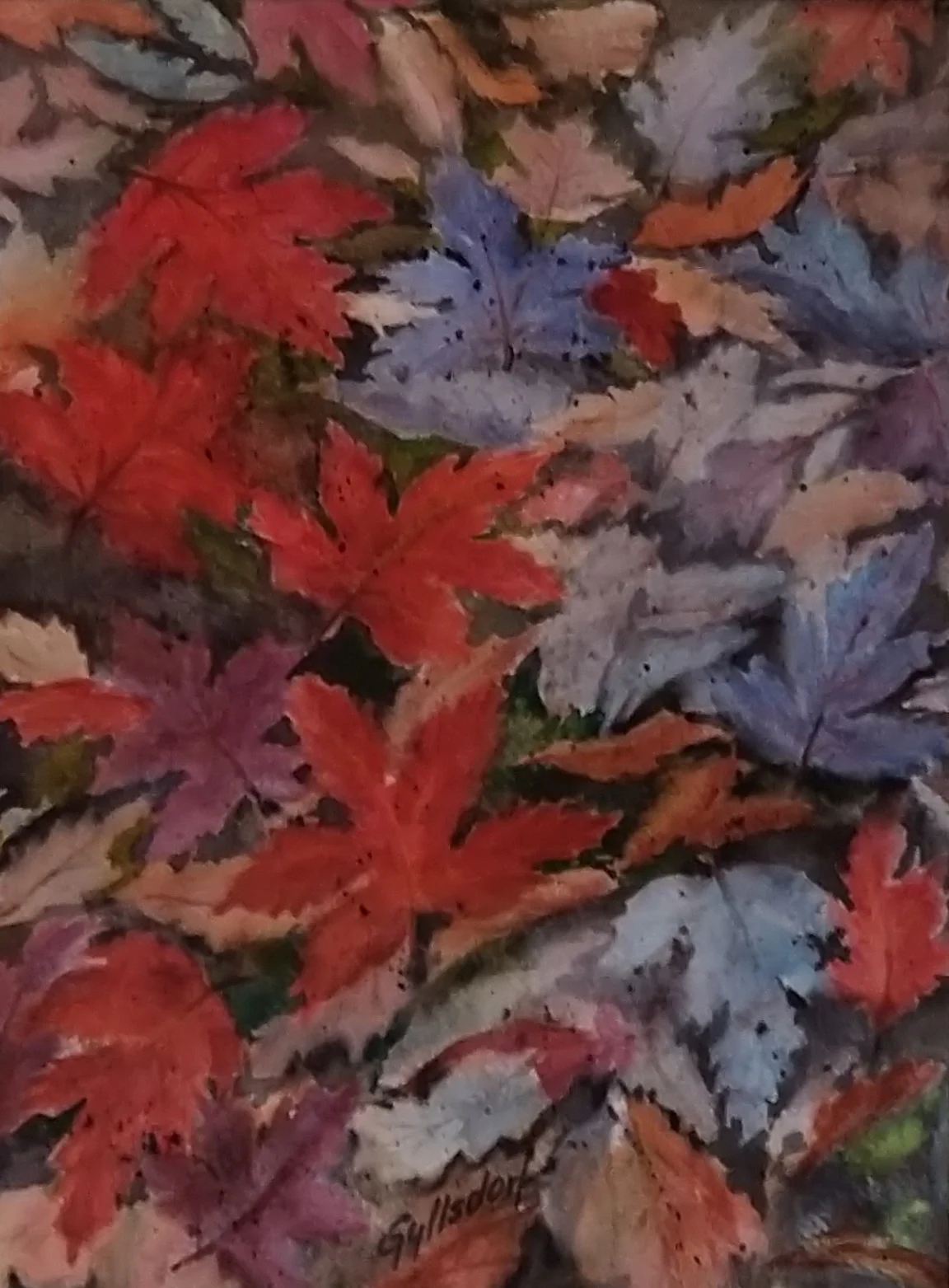 Akvarell Symfoni 1 av Silvia Gyllsdorf