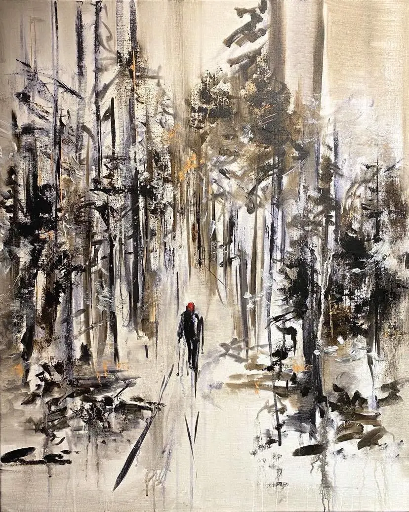 Akrylmålning Frihet av Linda Lundin