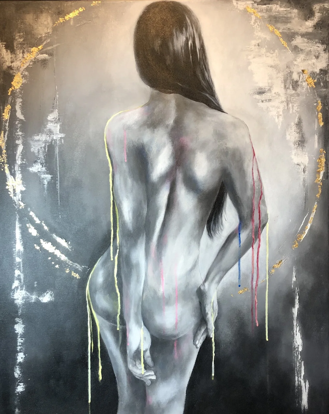 Akrylmålning Dreams av Karina Hyvönen