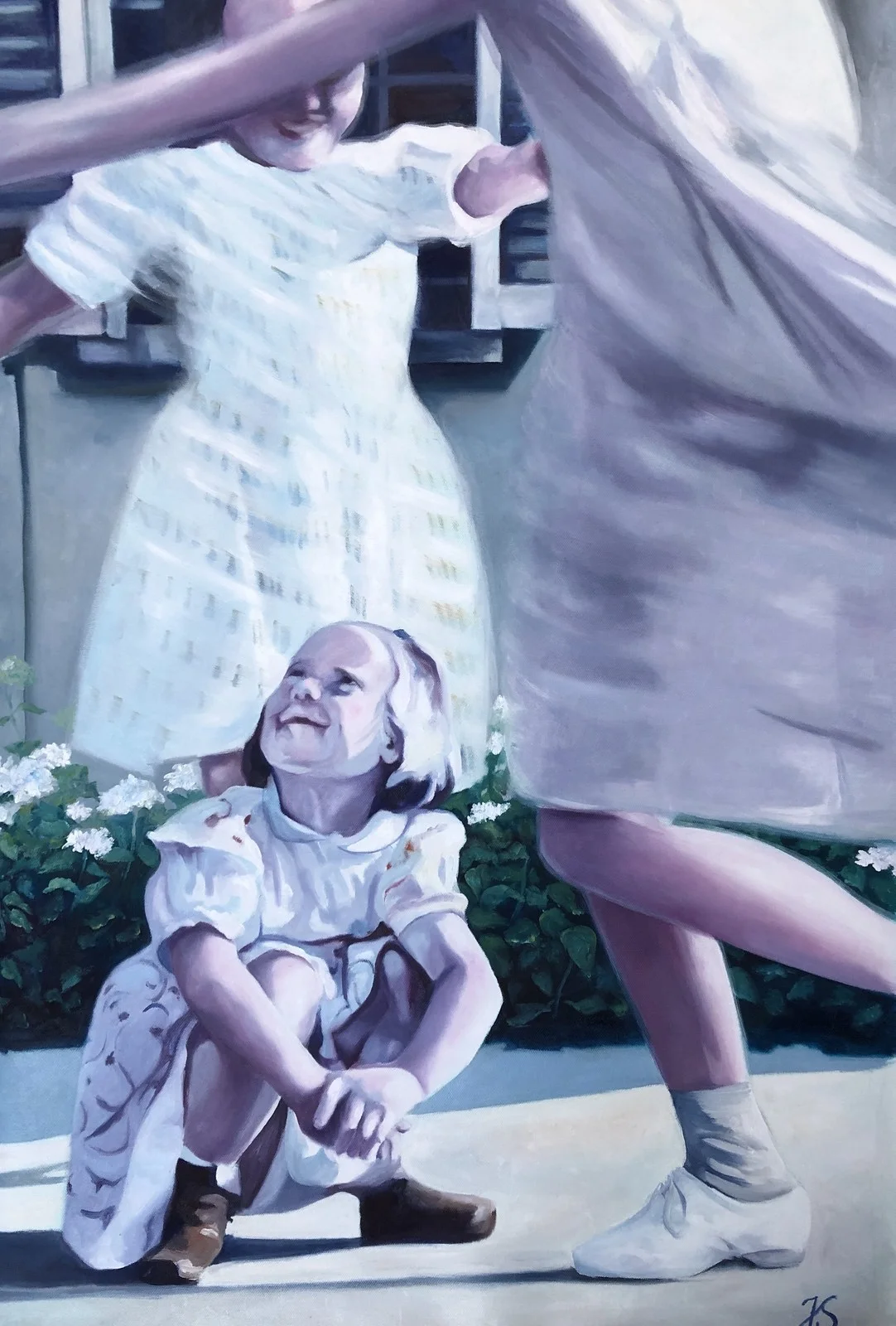 Oljemålning The play of childhood av Jenny Söderlund